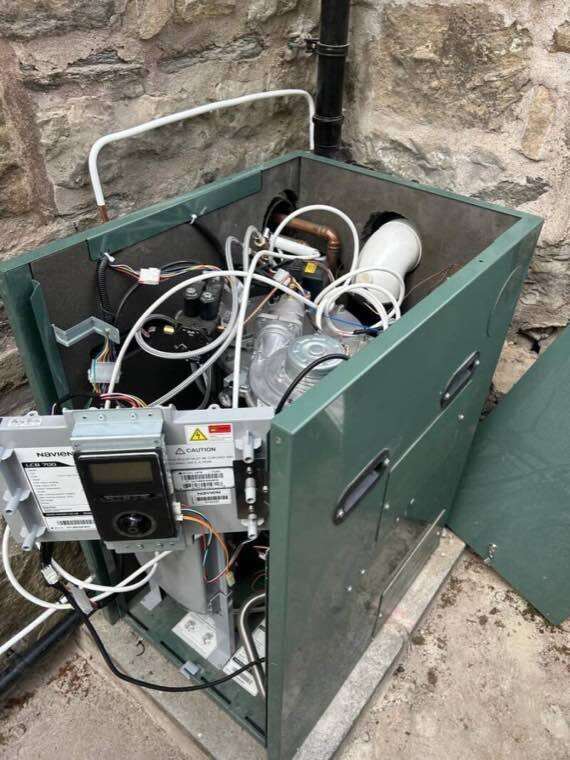 Navien oil boiler service in Gloucestershire